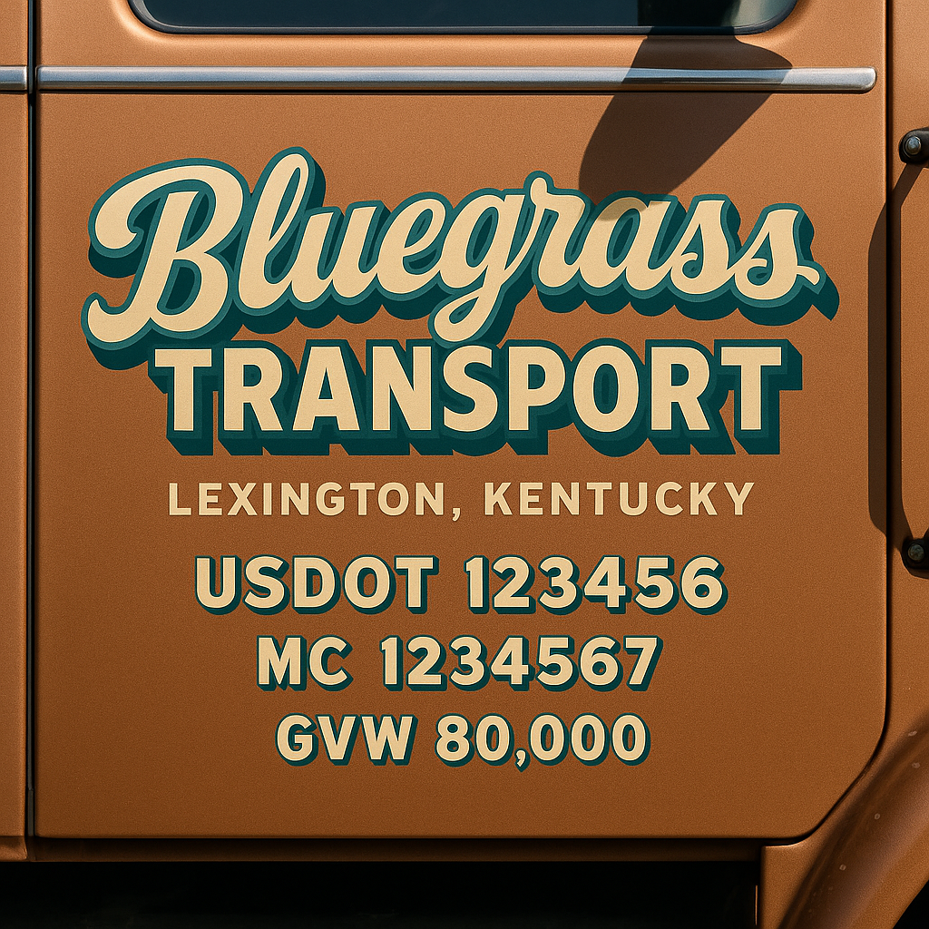 Custom Truck Door Sign Decal Stickers For Business, Trucking Business, Work Trucks (2-Pack)