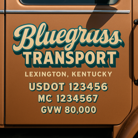 Custom Truck Door Sign Decal Stickers For Business, Trucking Business, Work Trucks (2-Pack)