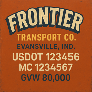Custom Truck Door Sign Decal Stickers For Business, Trucking Business, Work Trucks (2-Pack)