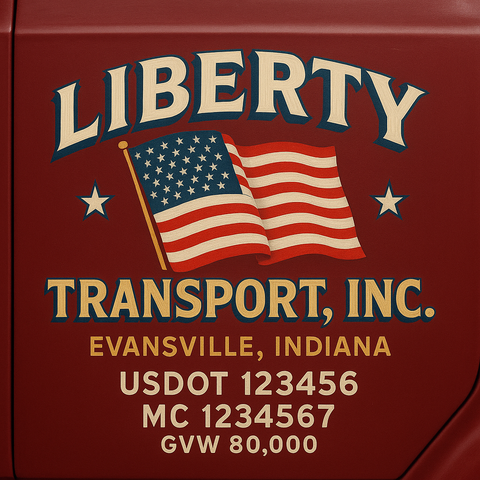 Custom Truck Door Sign Decal Stickers For Business, Trucking Business, Work Trucks (2-Pack)