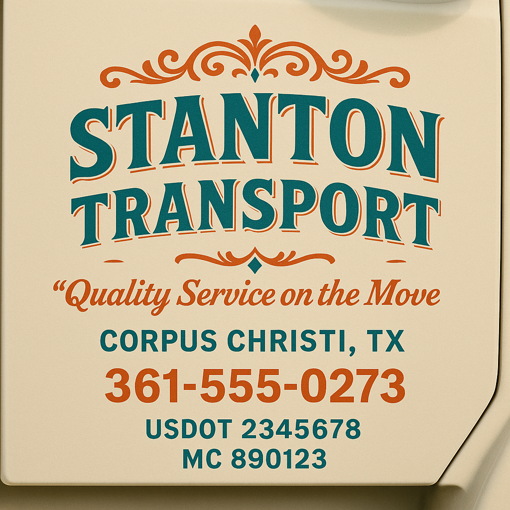 Custom Truck Door Sign Decal Stickers For Business, Trucking Business, Work Trucks (2-Pack)