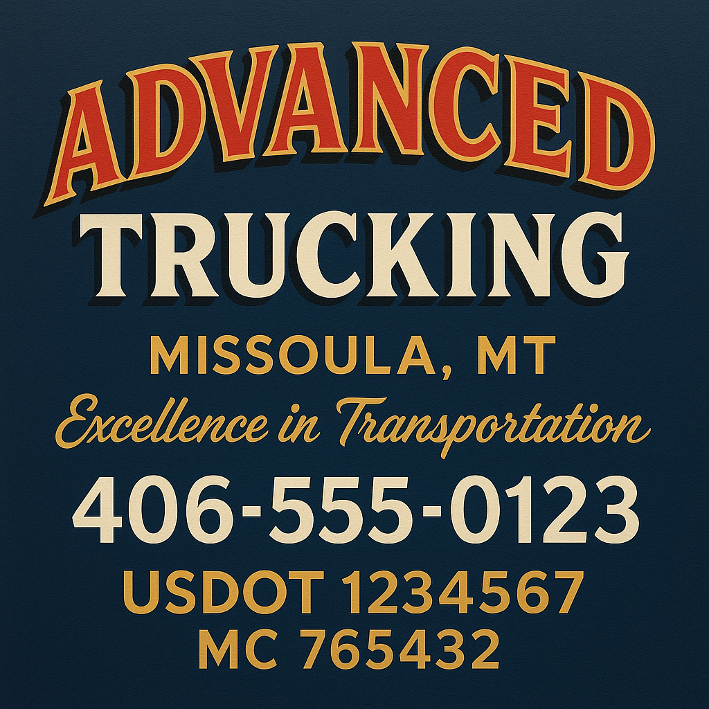 Custom Truck Door Sign Decal Stickers For Business, Trucking Business, Work Trucks (2-Pack)