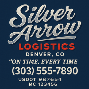 Custom Truck Door Sign Decal Stickers For Business, Trucking Business, Work Trucks (2-Pack)