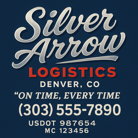 Custom Truck Door Sign Decal Stickers For Business, Trucking Business, Work Trucks (2-Pack)