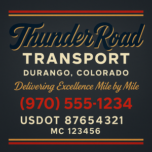 Custom Truck Door Sign Decal Stickers For Business, Trucking Business, Work Trucks (2-Pack)