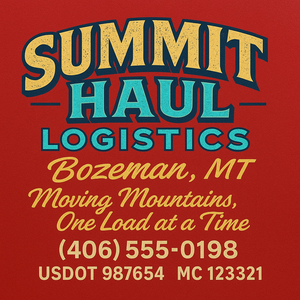 Custom Truck Door Sign Decal Stickers For Business, Trucking Business, Work Trucks (2-Pack)