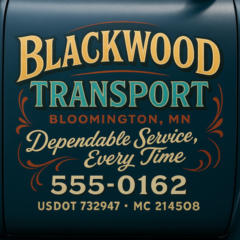 Custom Truck Door Sign Decal Stickers For Business, Trucking Business, Work Trucks (2-Pack)