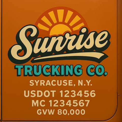 Custom Truck Door Sign Decal Stickers For Business, Trucking Business, Work Trucks (2-Pack)