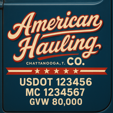 Custom Truck Door Sign Decal Stickers For Business, Trucking Business, Work Trucks (2-Pack)