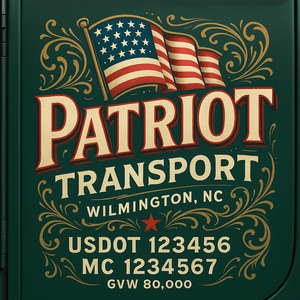 Custom Truck Door Sign Decal Stickers For Business, Trucking Business, Work Trucks (2-Pack)