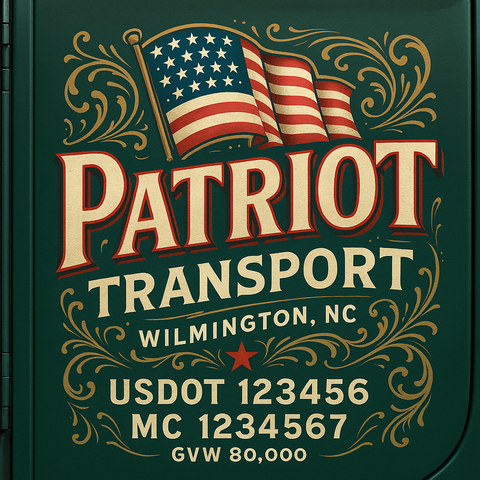 Custom Truck Door Sign Decal Stickers For Business, Trucking Business, Work Trucks (2-Pack)
