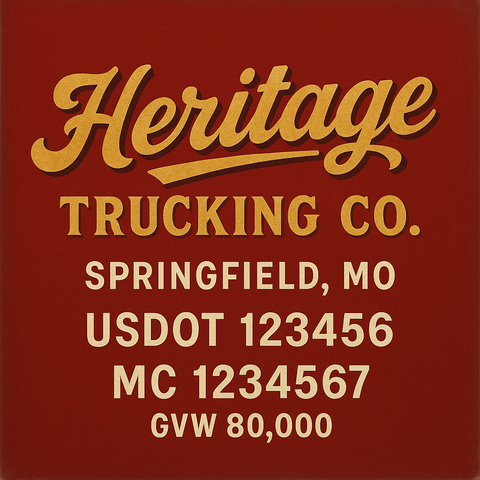 Custom Truck Door Sign Decal Stickers For Business, Trucking Business, Work Trucks (2-Pack)