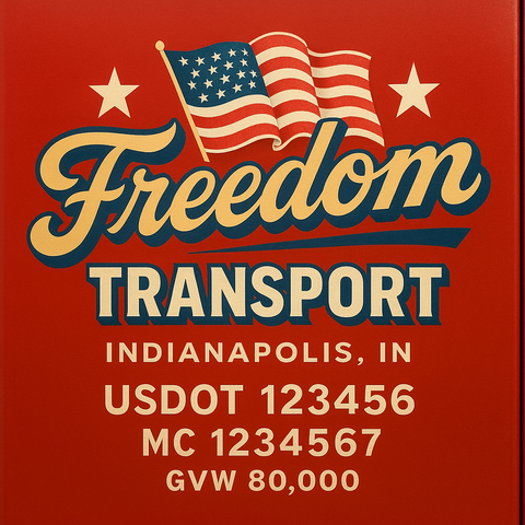 Custom Truck Door Sign Decal Stickers For Business, Trucking Business, Work Trucks (2-Pack)