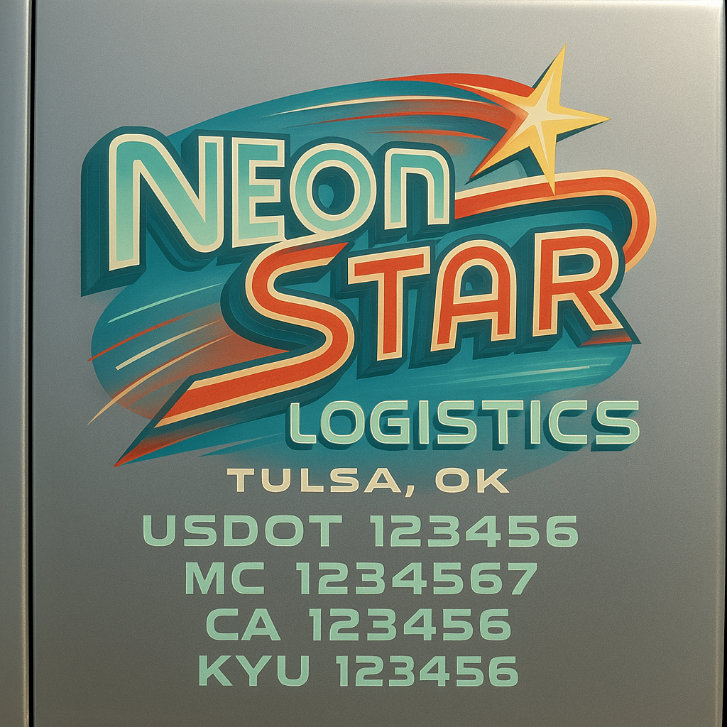 Custom Truck Door Sign Decal Stickers For Business, Trucking Business, Work Trucks (2-Pack)