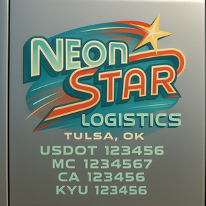 Custom Truck Door Sign Decal Stickers For Business, Trucking Business, Work Trucks (2-Pack)