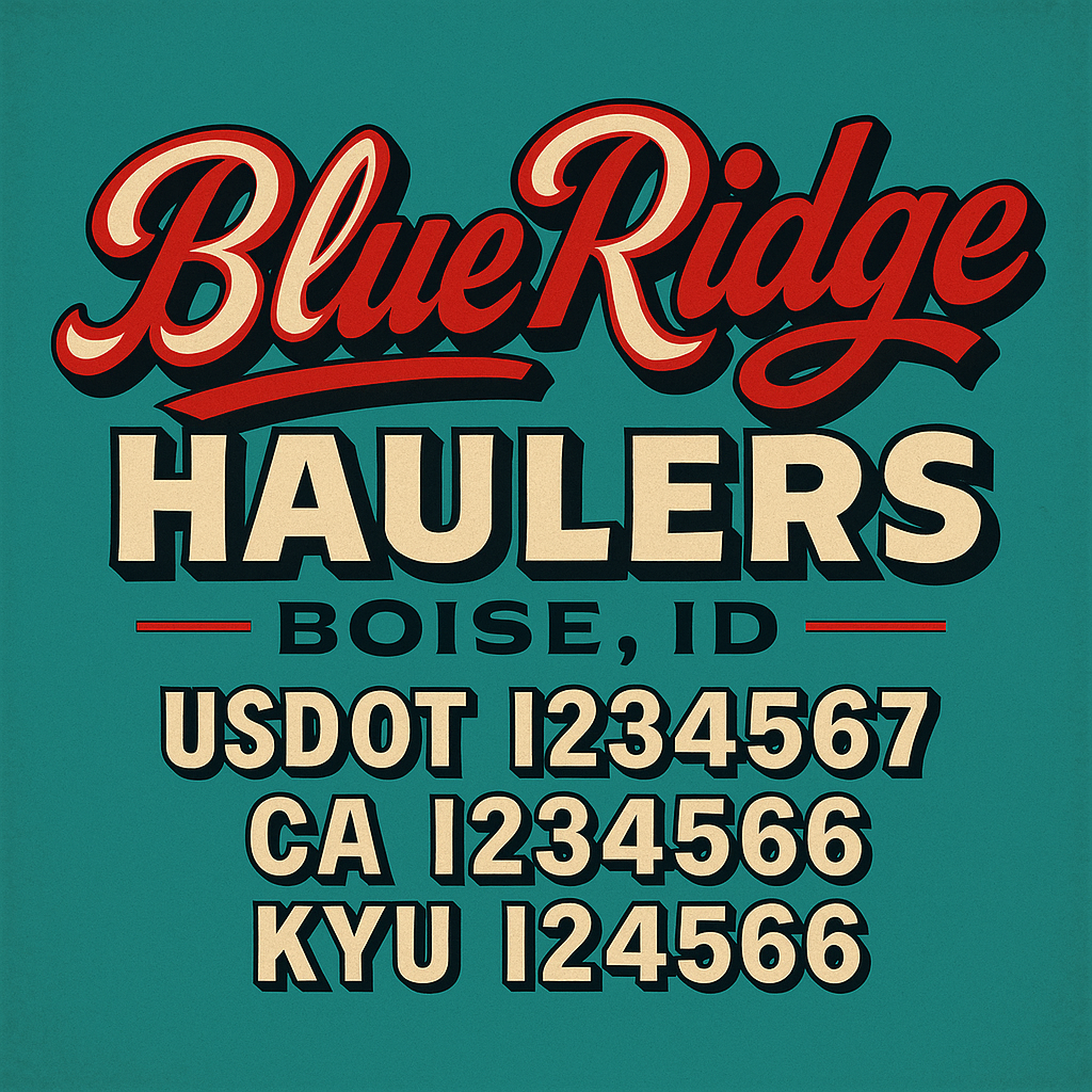 Custom Truck Door Sign Decal Stickers For Business, Trucking Business, Work Trucks (2-Pack)