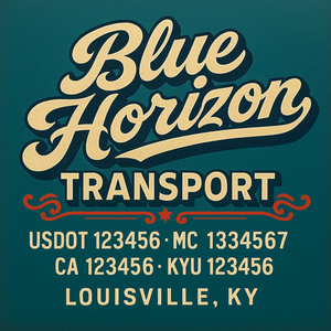 Custom Truck Door Sign Decal Stickers For Business, Trucking Business, Work Trucks (2-Pack)