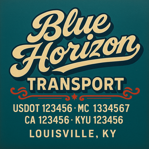 Custom Truck Door Sign Decal Stickers For Business, Trucking Business, Work Trucks (2-Pack)