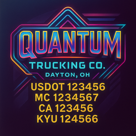 Custom Truck Door Sign Decal Stickers For Business, Trucking Business, Work Trucks (2-Pack)
