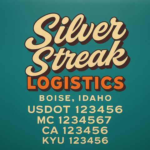 Custom Truck Door Sign Decal Stickers For Business, Trucking Business, Work Trucks (2-Pack)