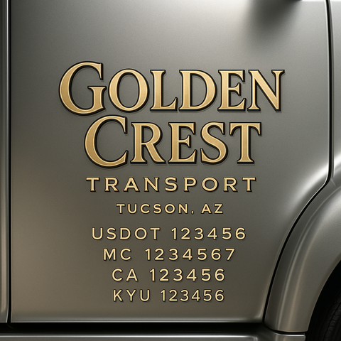 Custom Truck Door Sign Decal Stickers For Business, Trucking Business, Work Trucks (2-Pack)