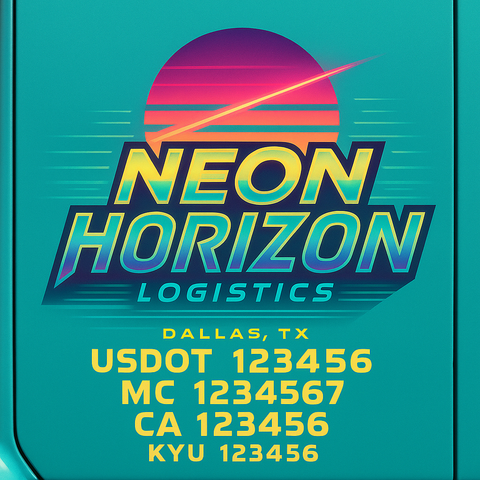 Custom Truck Door Sign Decal Stickers For Business, Trucking Business, Work Trucks (2-Pack)