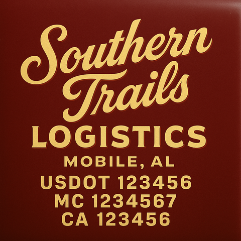 Custom Truck Door Sign Decal Stickers For Business, Trucking Business, Work Trucks (2-Pack)