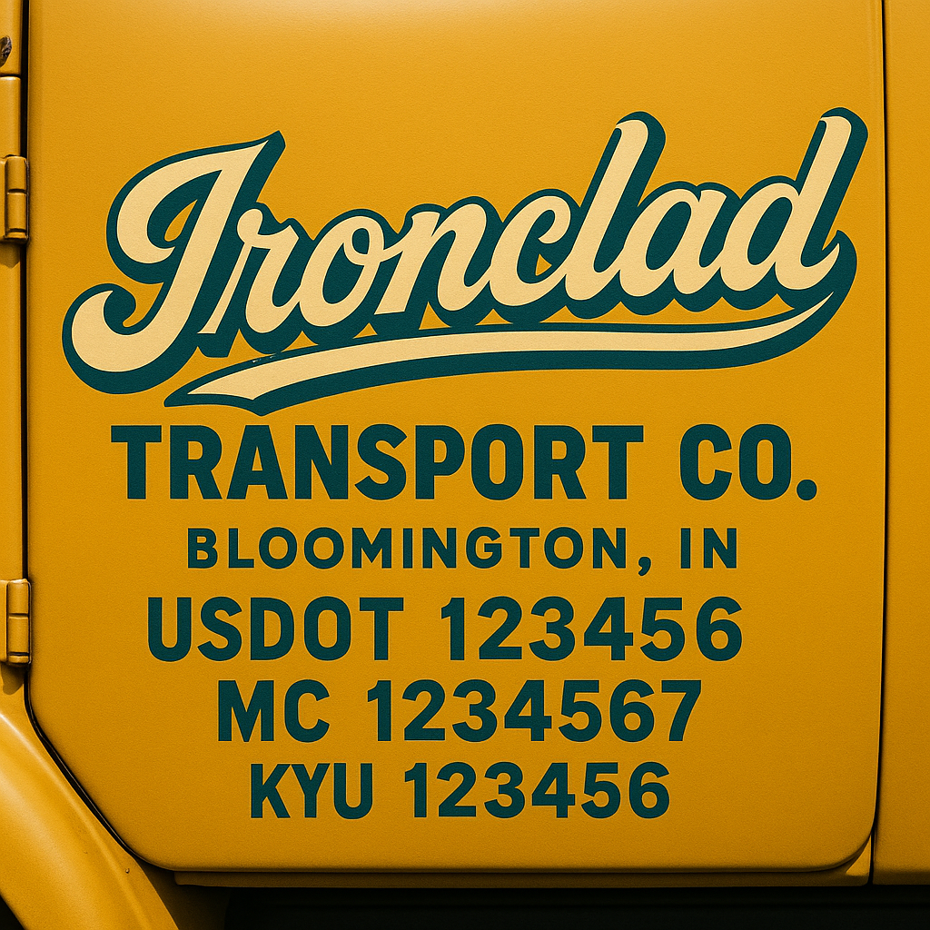 Custom Truck Door Sign Decal Stickers For Business, Trucking Business, Work Trucks (2-Pack)