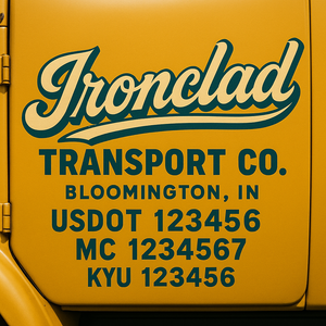 Custom Truck Door Sign Decal Stickers For Business, Trucking Business, Work Trucks (2-Pack)
