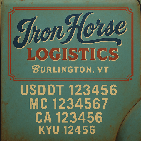 Custom Truck Door Sign Decal Stickers For Business, Trucking Business, Work Trucks (2-Pack)