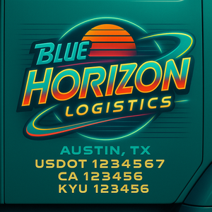 Custom Truck Door Sign Decal Stickers For Business, Trucking Business, Work Trucks (2-Pack)