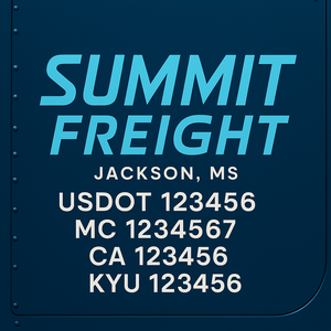 Custom Truck Door Sign Decal Stickers For Business, Trucking Business, Work Trucks (2-Pack)