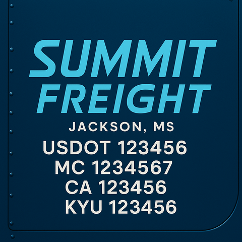 Custom Truck Door Sign Decal Stickers For Business, Trucking Business, Work Trucks (2-Pack)