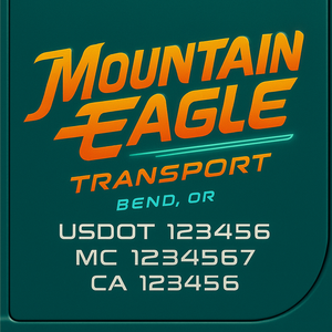 Custom Truck Door Sign Decal Stickers For Business, Trucking Business, Work Trucks (2-Pack)