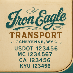 Custom Truck Door Sign Decal Stickers For Business, Trucking Business, Work Trucks (2-Pack)