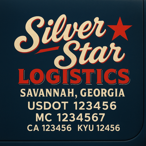 Custom Truck Door Sign Decal Stickers For Business, Trucking Business, Work Trucks (2-Pack)