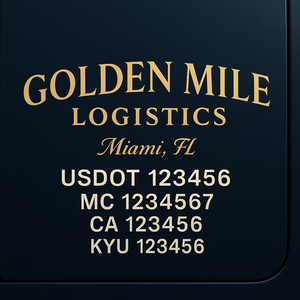 Custom Truck Door Sign Decal Stickers For Business, Trucking Business, Work Trucks (2-Pack)