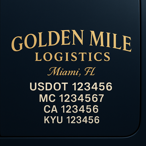 Custom Truck Door Sign Decal Stickers For Business, Trucking Business, Work Trucks (2-Pack)