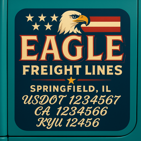 Custom Truck Door Sign Decal Stickers For Business, Trucking Business, Work Trucks (2-Pack)