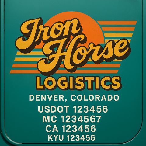 Custom Truck Door Sign Decal Stickers For Business, Trucking Business, Work Trucks (2-Pack)