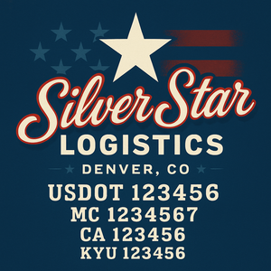 Custom Truck Door Sign Decal Stickers For Business, Trucking Business, Work Trucks (2-Pack)