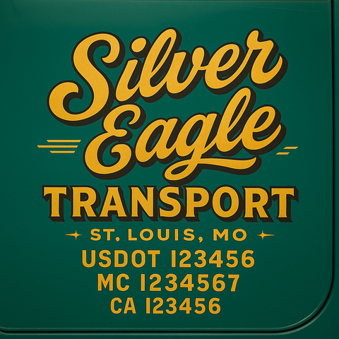 Custom Truck Door Sign Decal Stickers For Business, Trucking Business, Work Trucks (2-Pack)