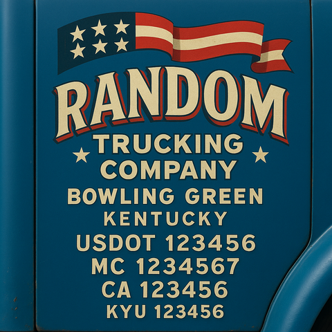 Custom Truck Door Sign Decal Stickers For Business, Trucking Business, Work Trucks (2-Pack)