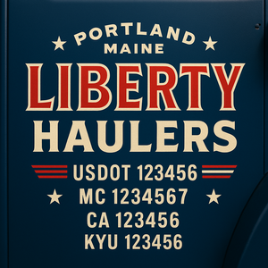 Custom Truck Door Sign Decal Stickers For Business, Trucking Business, Work Trucks (2-Pack)
