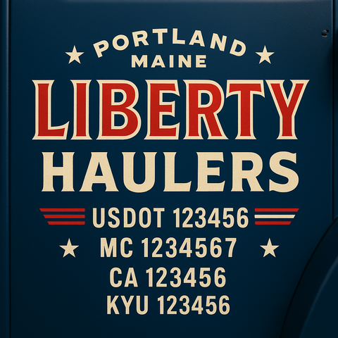 Custom Truck Door Sign Decal Stickers For Business, Trucking Business, Work Trucks (2-Pack)