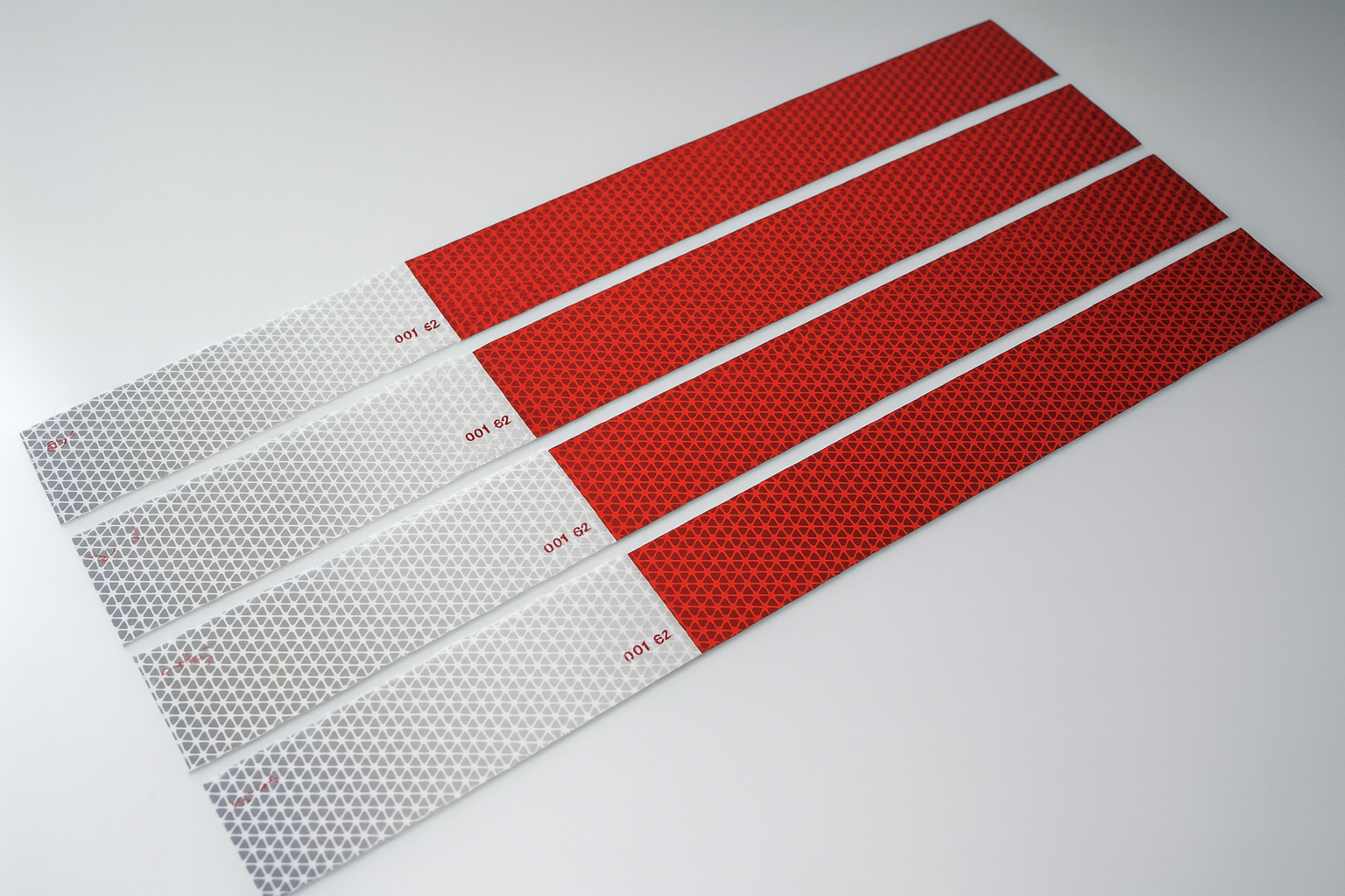 Red & White Reflective DOT Reflective Strips | DOT Reflectors | Many Sizes 2" x 12", 2" x 18", 2 X 24" Lengths