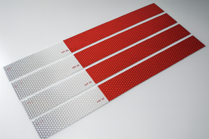 Red & White Reflective DOT Reflective Strips | DOT Reflectors | Many Sizes 2" x 12", 2" x 18", 2 X 24" Lengths
