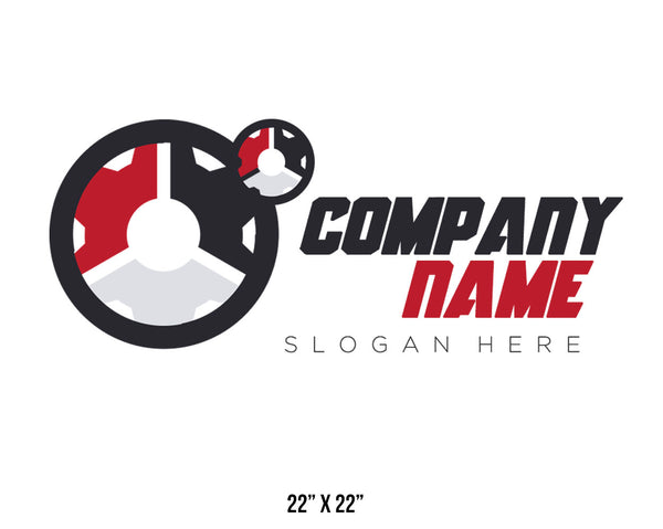 Company or transportation name truck decal