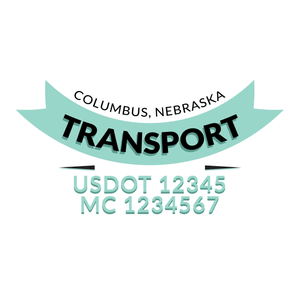 truck door decal with USDOT, MC