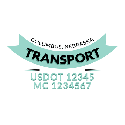 truck door decal with USDOT, MC